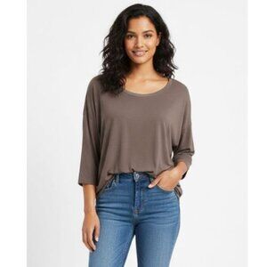 ARITZIA Babaton dark navy green 3/4 sleeves t-shirt pullover Medium